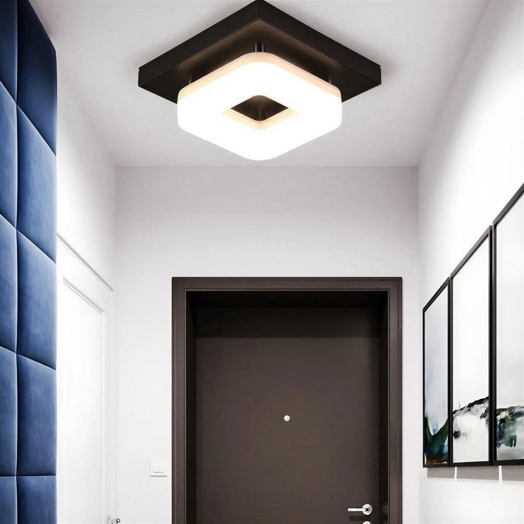 Mid Century Contemporary Square Ceiling Light