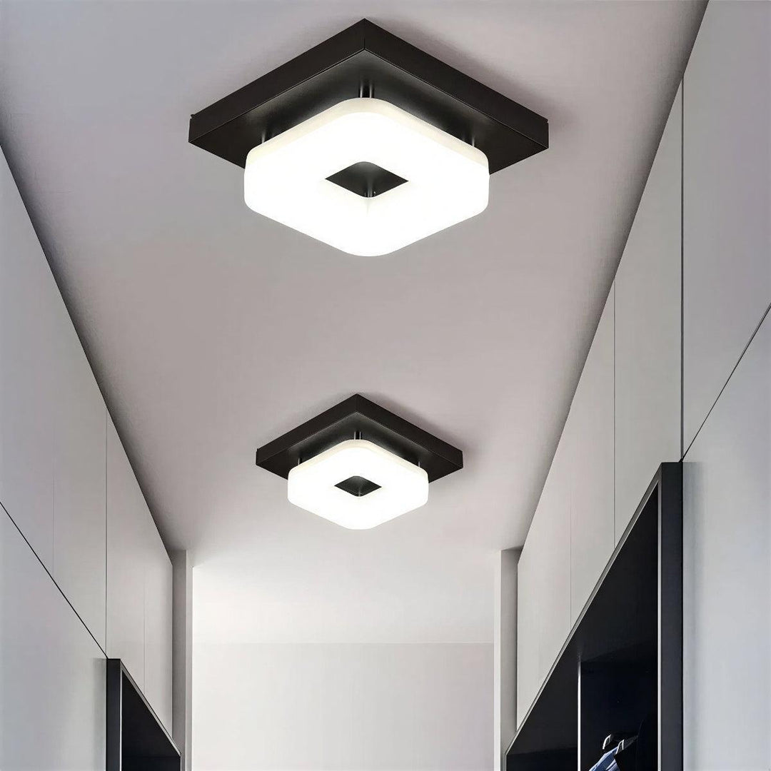 Mid Century Contemporary Square Ceiling Light