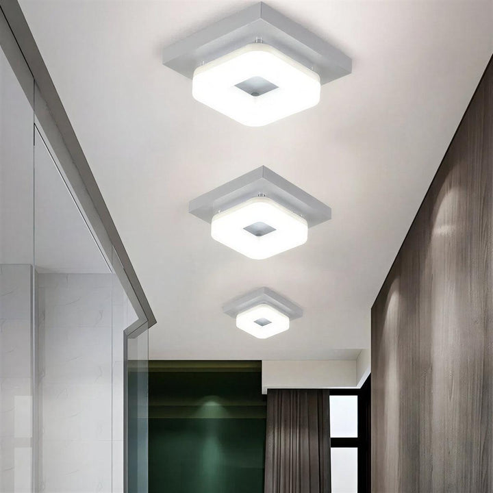 Mid Century Contemporary Square Ceiling Light