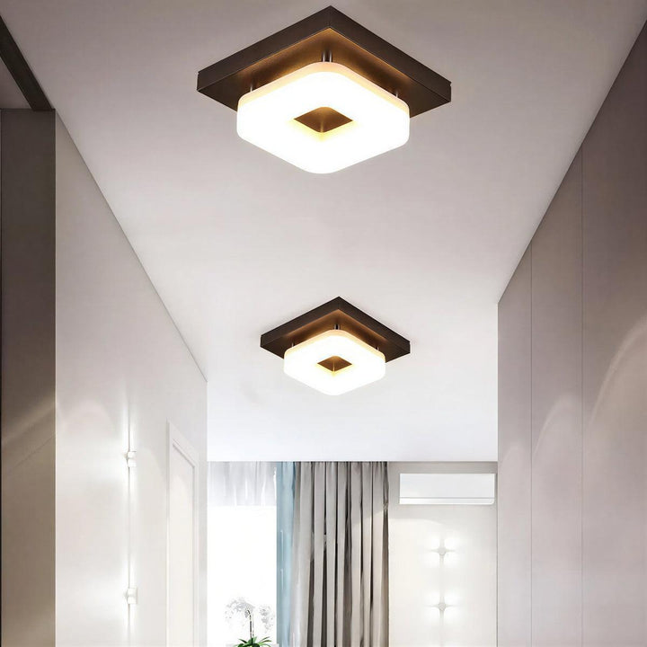 Mid Century Contemporary Square Ceiling Light