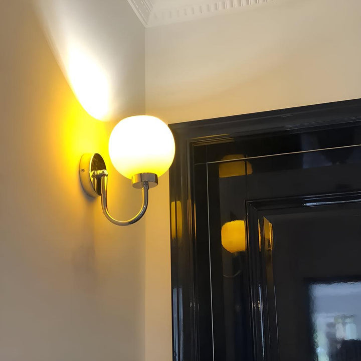 Mid Century Globe Wall Sconce Light Fixture