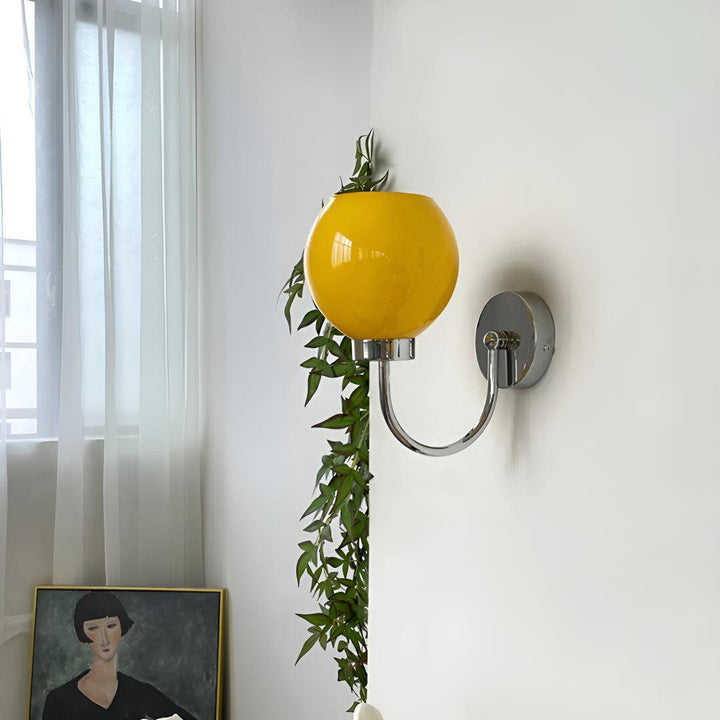 Mid Century Globe Wall Sconce Light Fixture