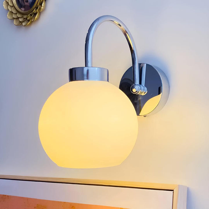 Mid Century Globe Wall Sconce Light Fixture