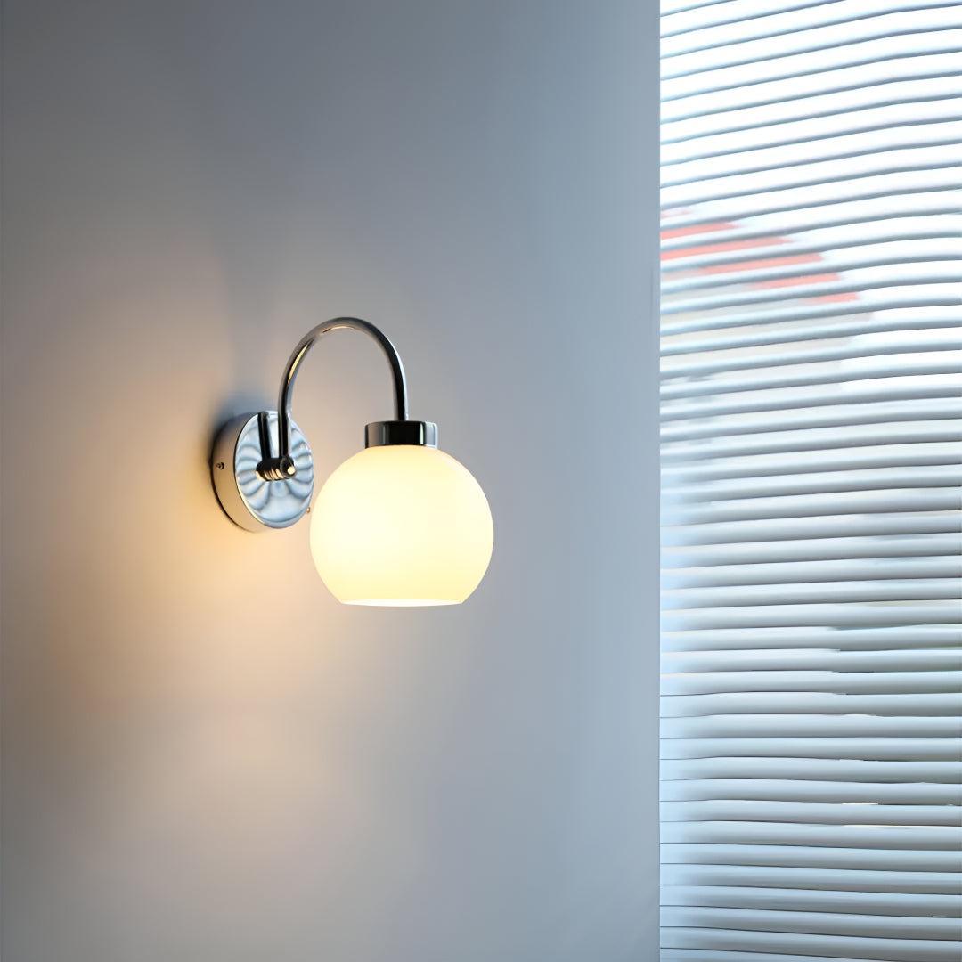 Mid Century Globe Wall Sconce Light Fixture