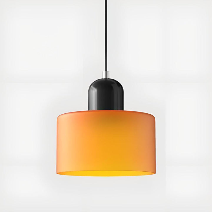 Mid Century Modern Glass Hanging Light Fixture