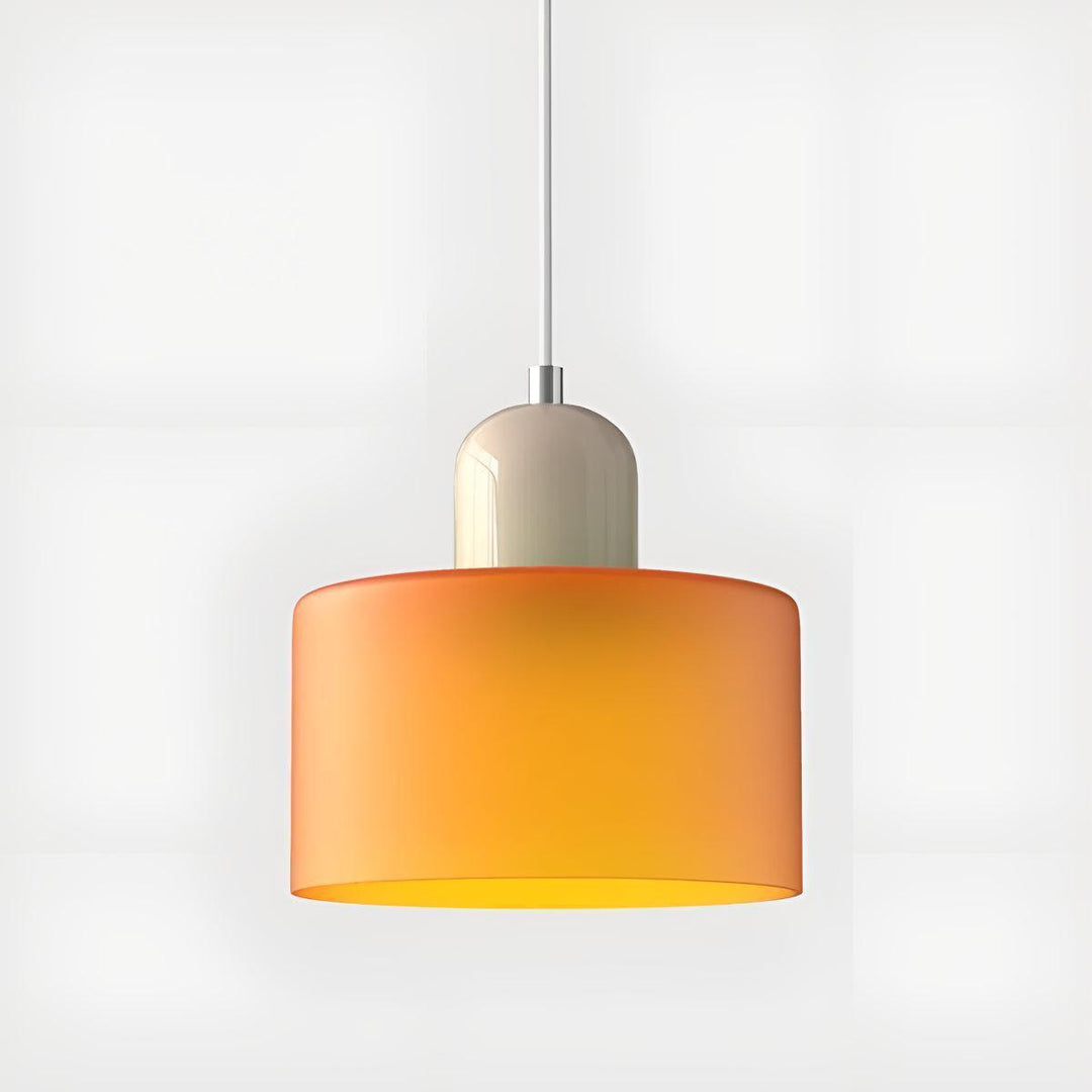 Mid Century Modern Glass Hanging Light Fixture