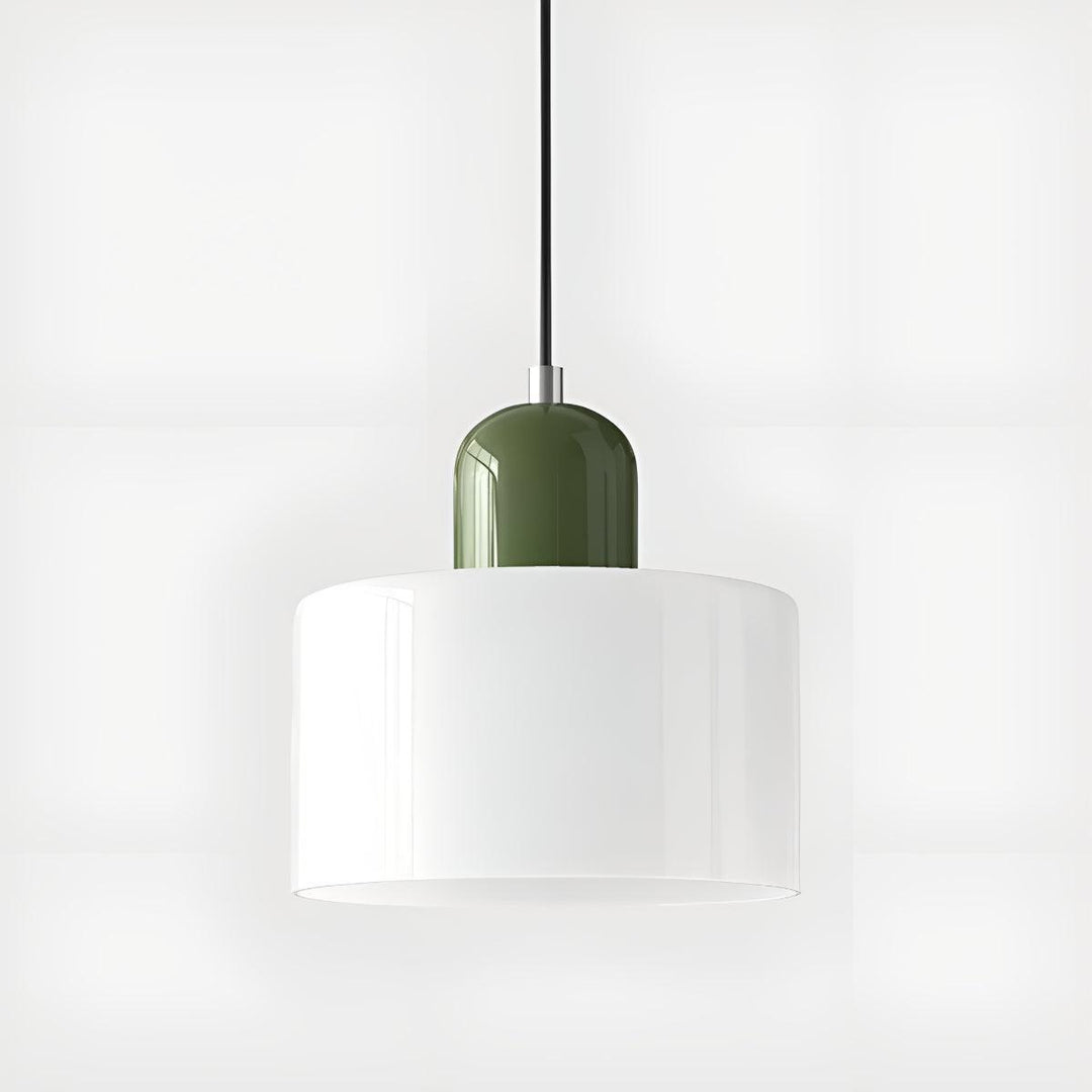 Mid Century Modern Glass Hanging Light Fixture
