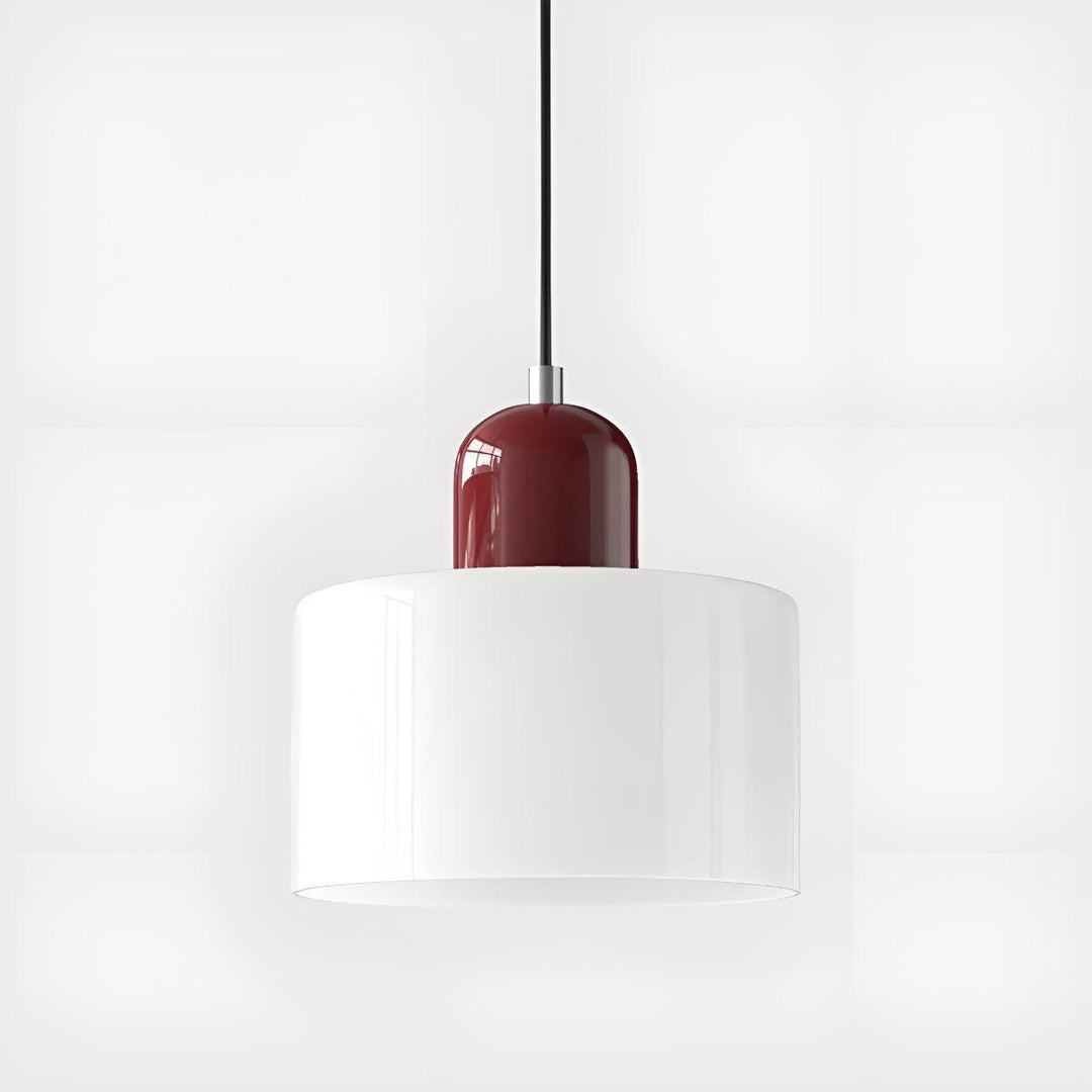 Mid Century Modern Glass Hanging Light Fixture