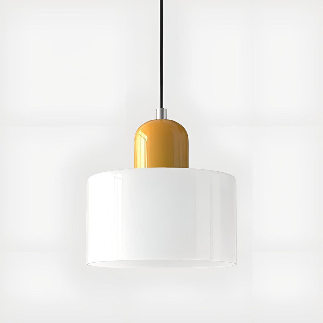 Mid Century Modern Glass Hanging Light Fixture