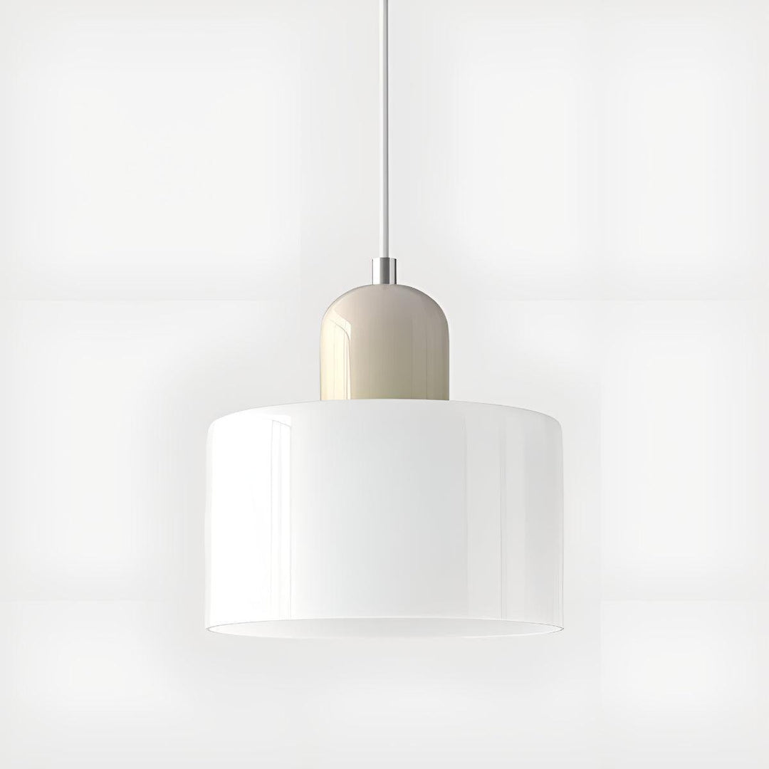 Mid Century Modern Glass Hanging Light Fixture