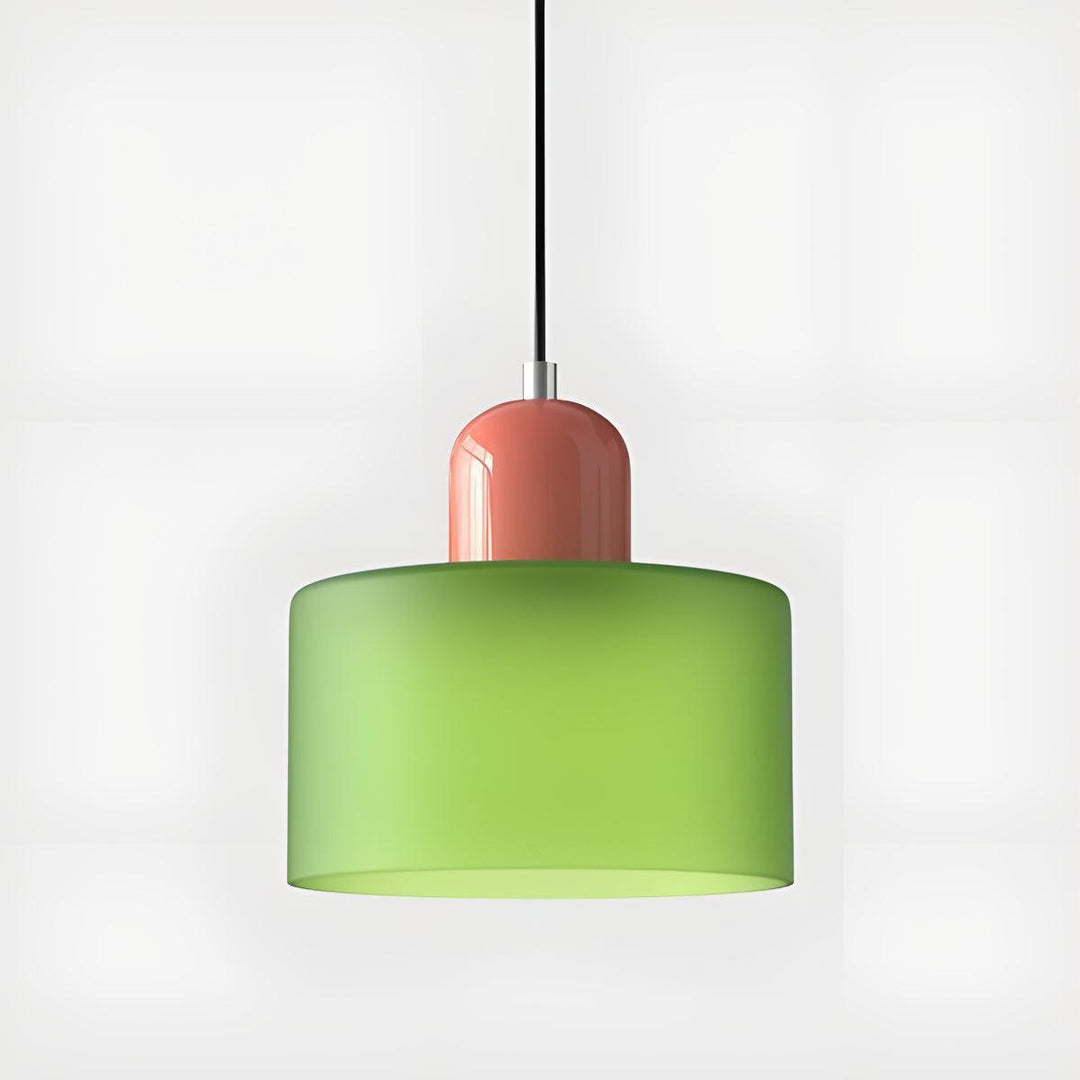 Mid Century Modern Glass Hanging Light Fixture