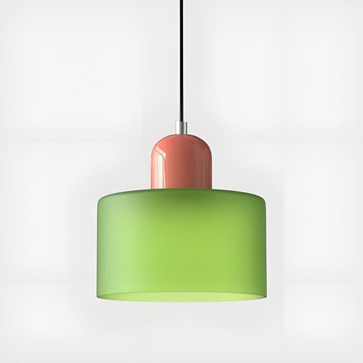 Mid Century Modern Glass Hanging Light Fixture