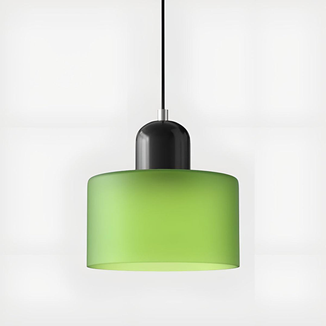 Mid Century Modern Glass Hanging Light Fixture
