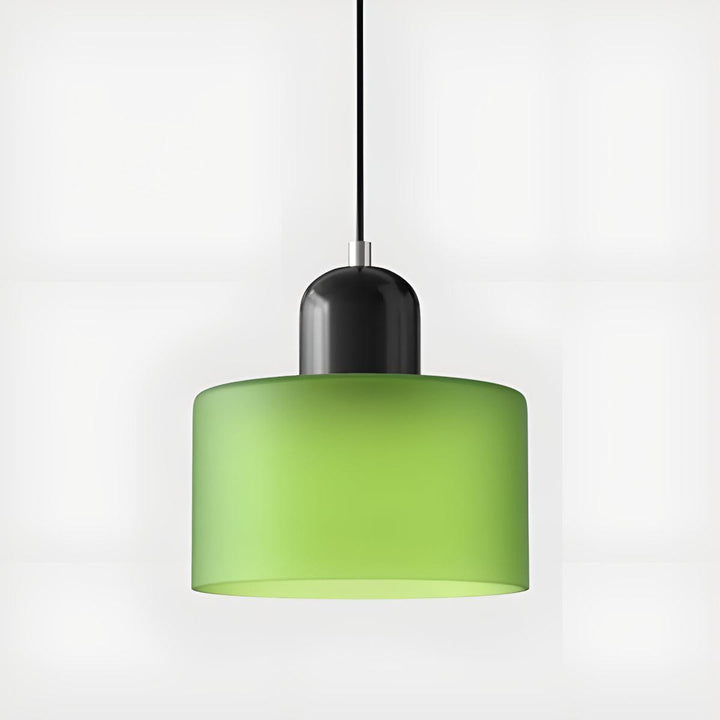 Mid Century Modern Glass Hanging Light Fixture
