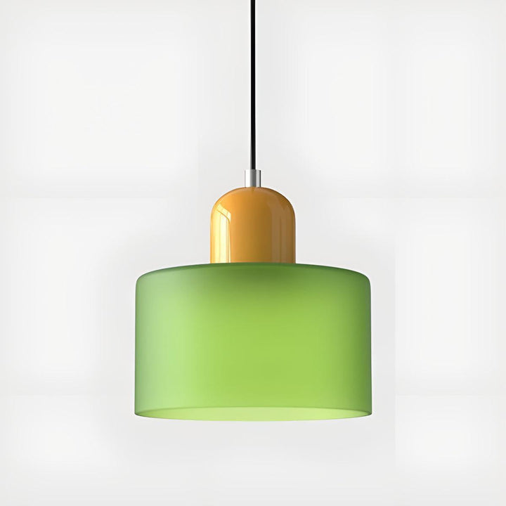Mid Century Modern Glass Hanging Light Fixture