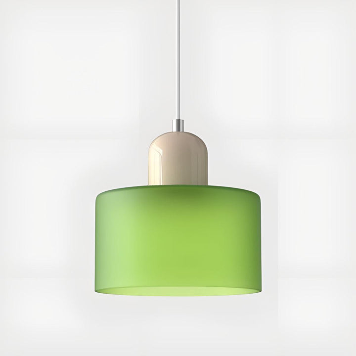 Mid Century Modern Glass Hanging Light Fixture