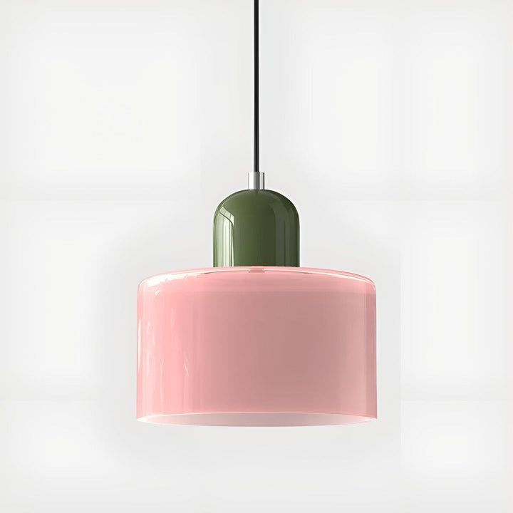 Mid Century Modern Glass Hanging Light Fixture