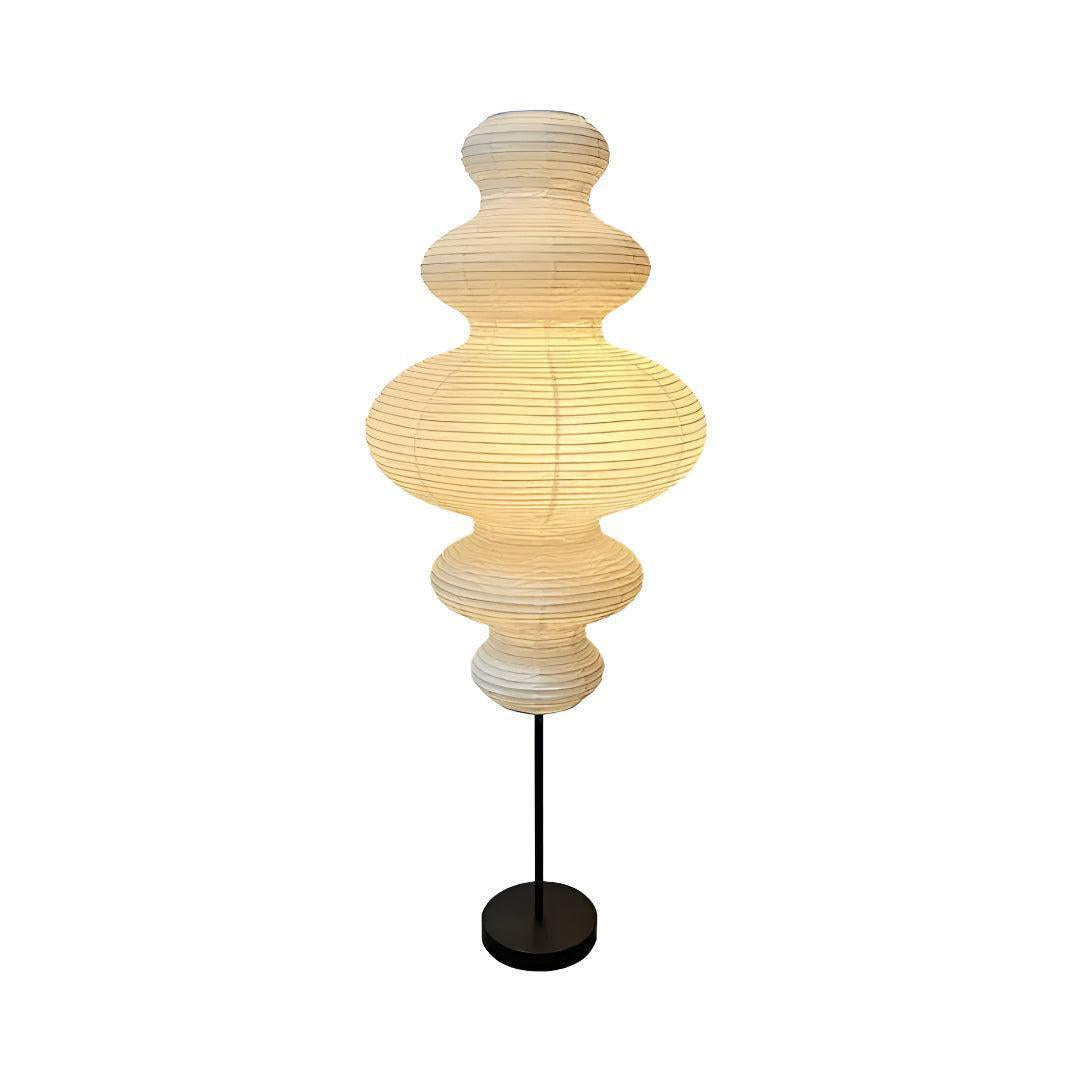 Mid Century Noguchi Floor Lamp With Sculptural Ambient Light