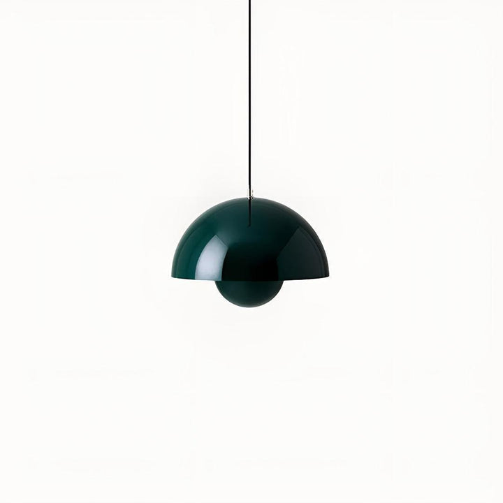 Mid Century Pendant Light With Geometric Dome Shades