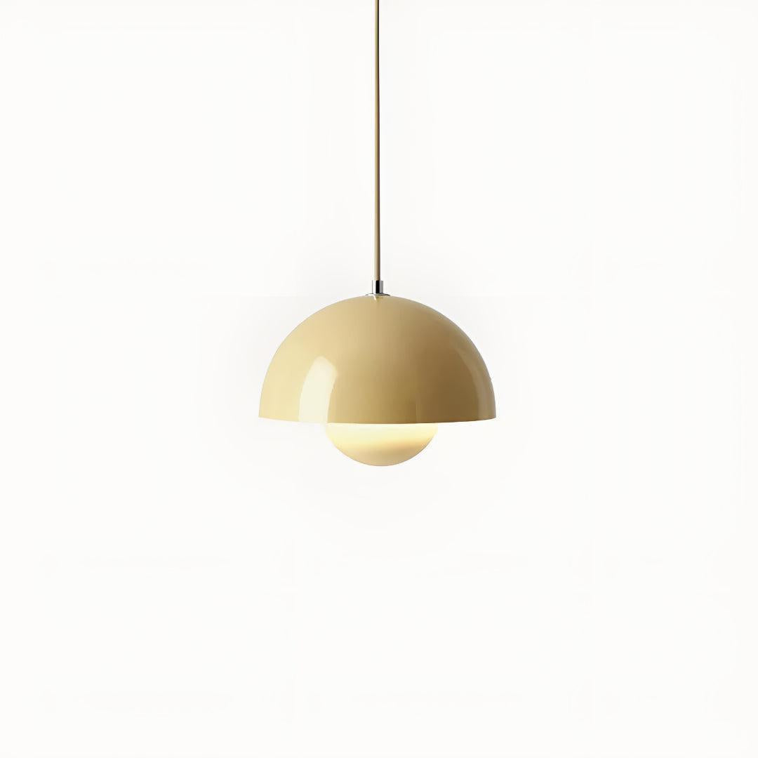 Mid Century Pendant Light With Geometric Dome Shades