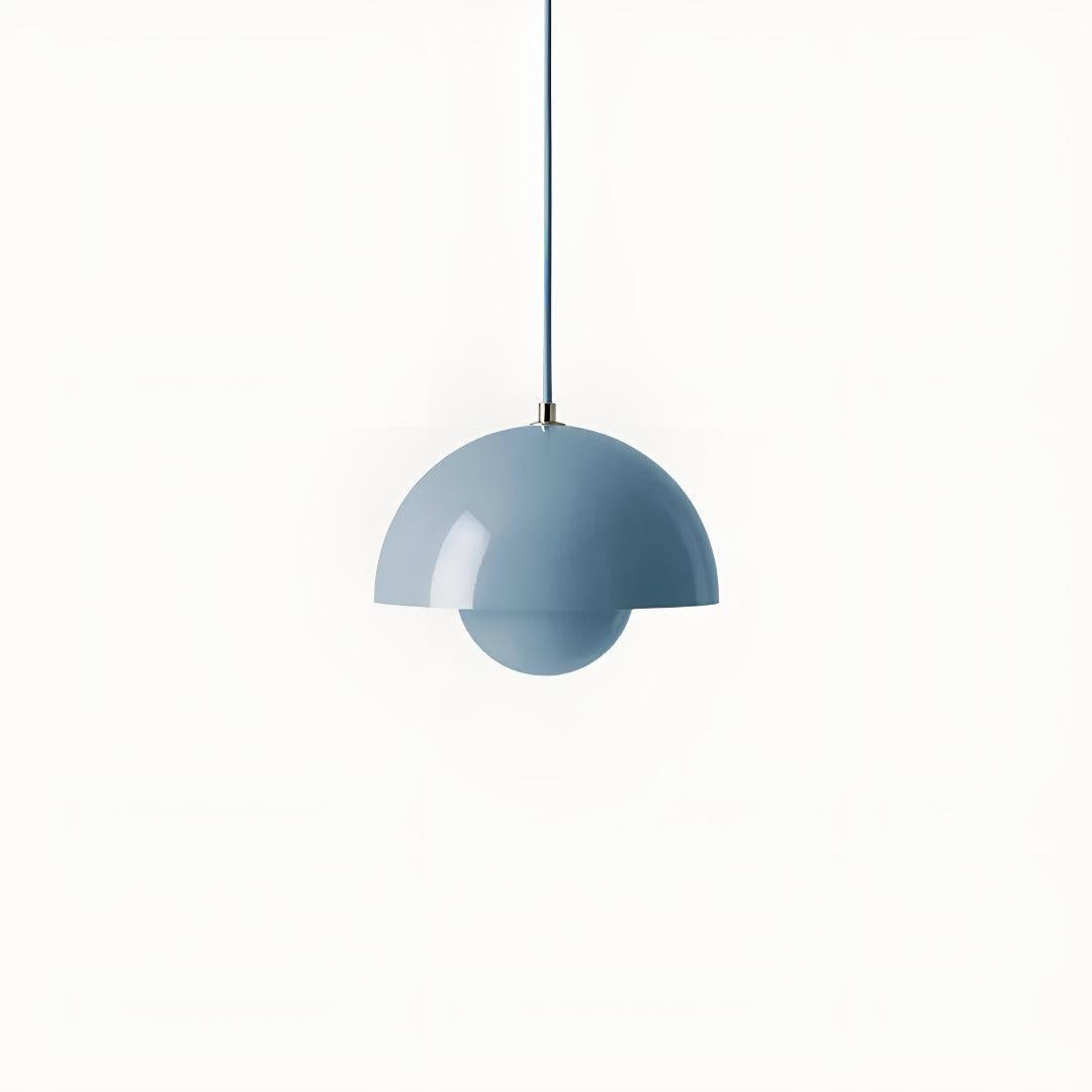 Mid Century Pendant Light With Geometric Dome Shades