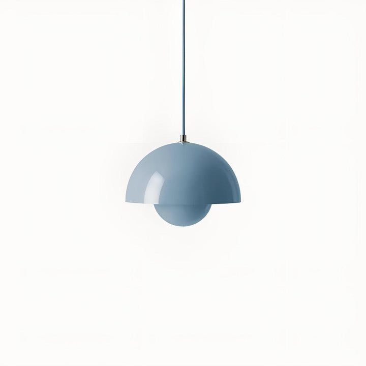 Mid Century Pendant Light With Geometric Dome Shades