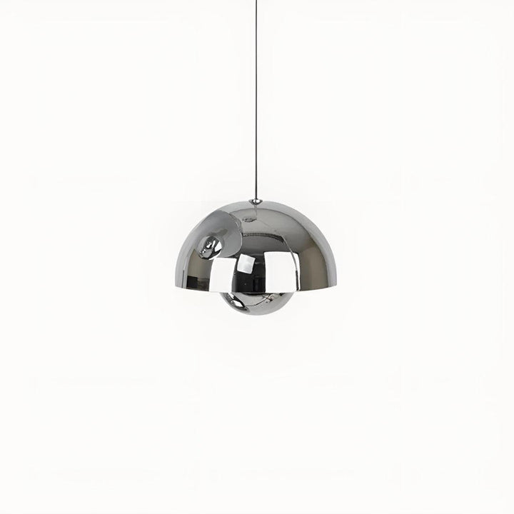 Mid Century Pendant Light With Geometric Dome Shades