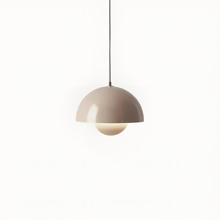 Mid Century Pendant Light With Geometric Dome Shades