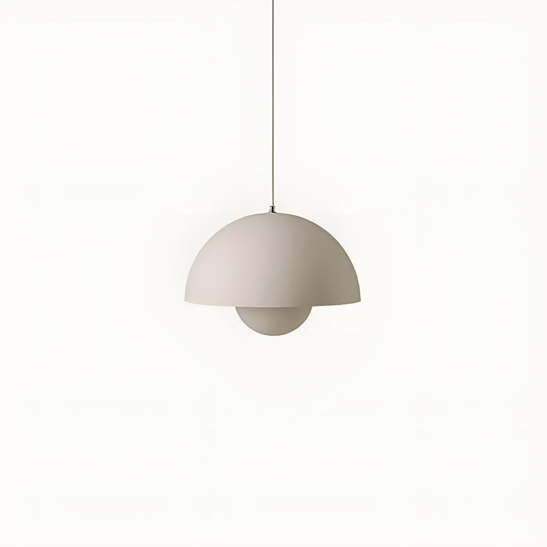 Mid Century Pendant Light With Geometric Dome Shades