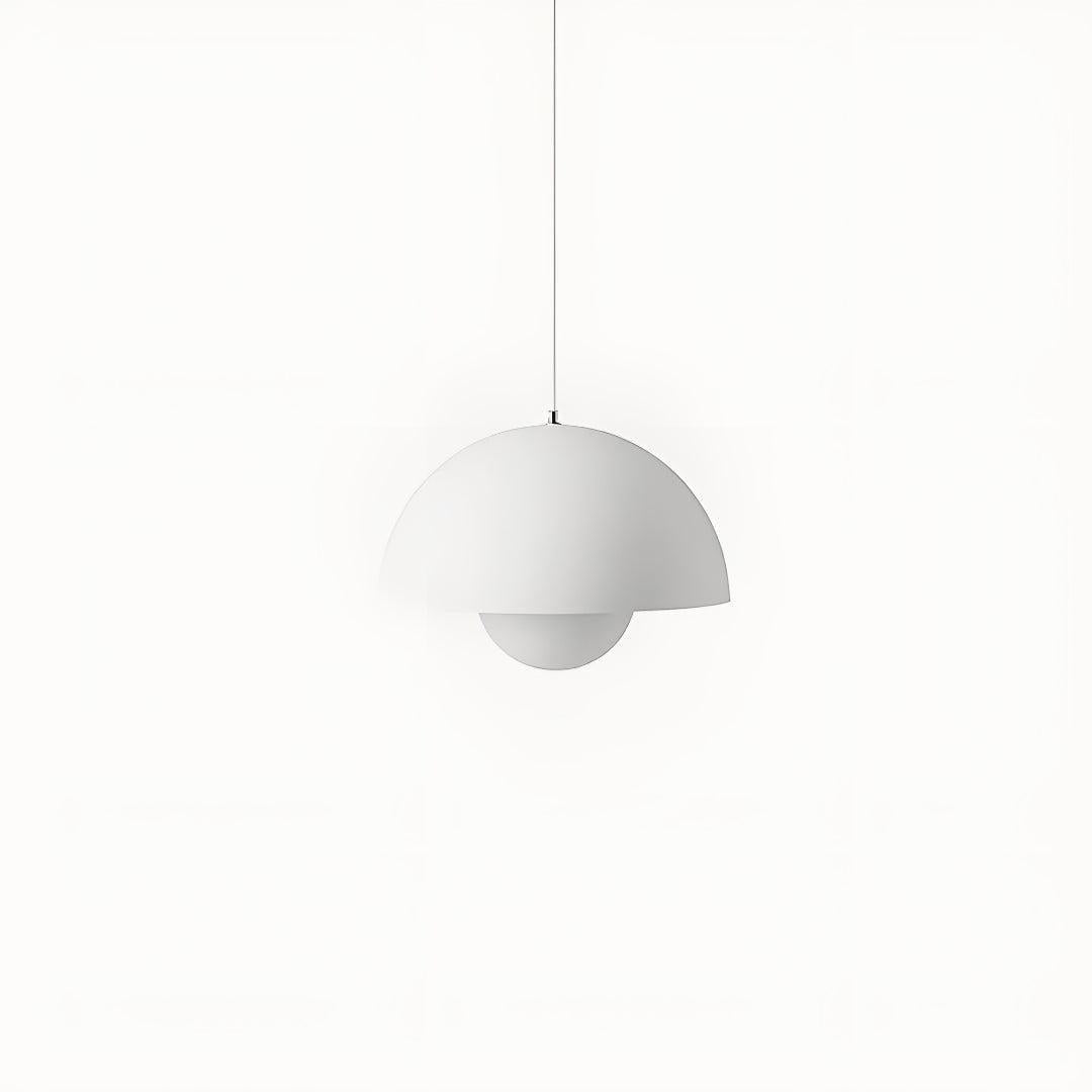 Mid Century Pendant Light With Geometric Dome Shades