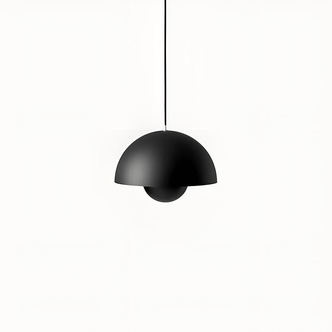 Mid Century Pendant Light With Geometric Dome Shades