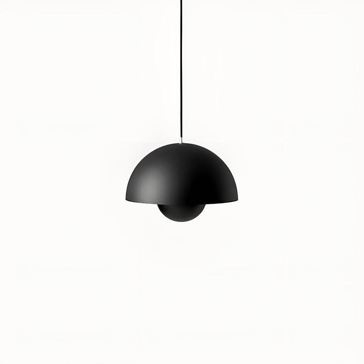 Mid Century Pendant Light With Geometric Dome Shades
