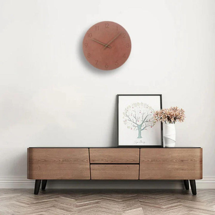 Mid Century Scandinavian Minimalist Wall Clock With Silent Quartz Movement