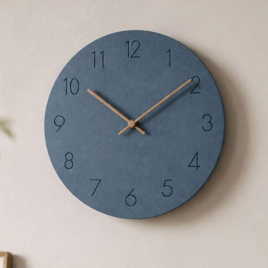 Mid Century Scandinavian Minimalist Wall Clock With Silent Quartz Movement