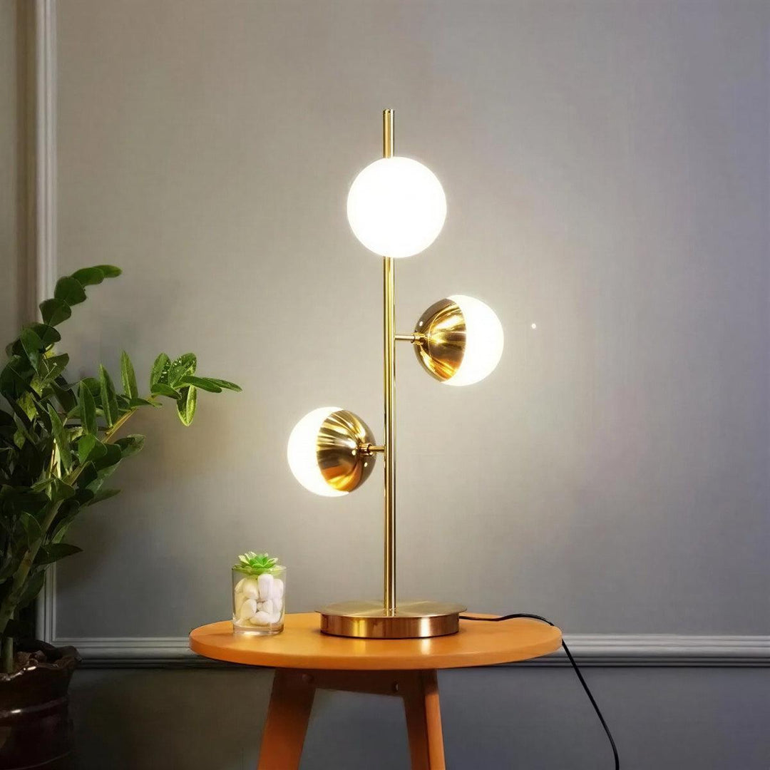 Mid-Century Sputnik Floor Lamp Featuring Multi-Directional Glass Globe Shades