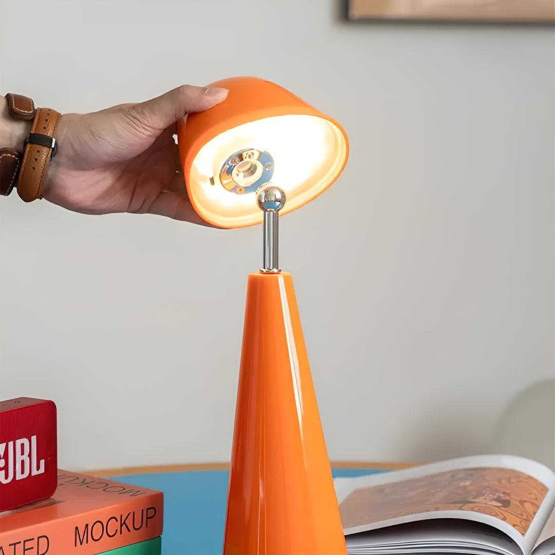 Mid Century Table Lamp With Adjustable Light