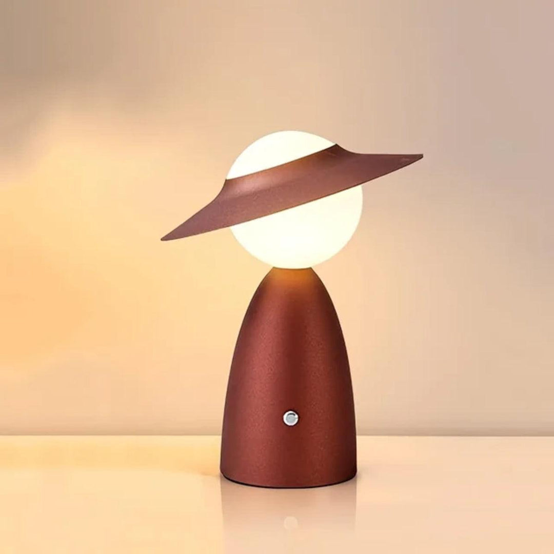 Mid Century Touch Control Table Lamp With Wireless Charging And Personified Design