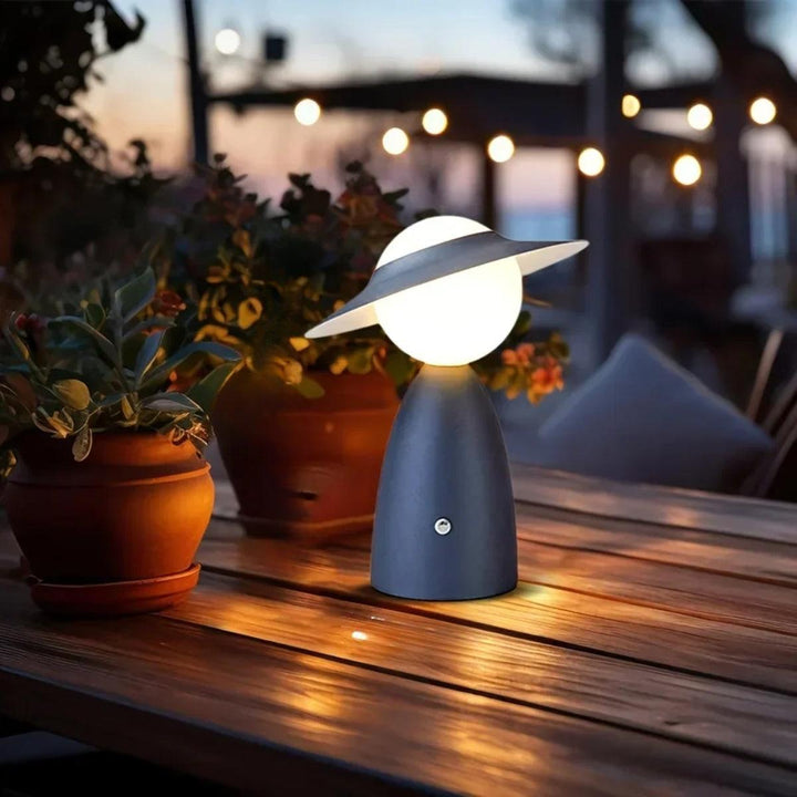 Mid Century Touch Control Table Lamp With Wireless Charging And Personified Design