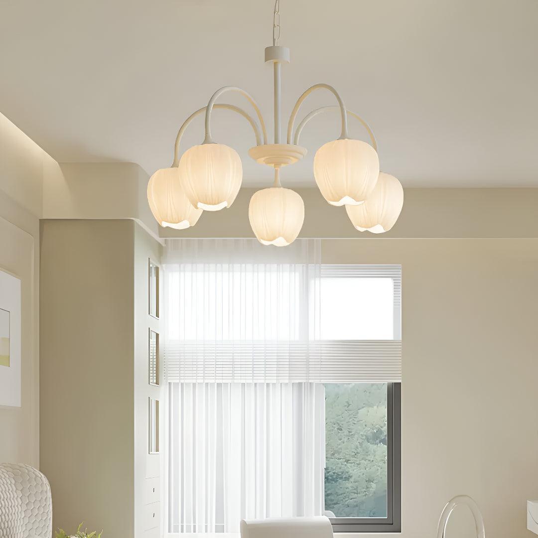 Mid Century Tulip Chandelier With Retro Style