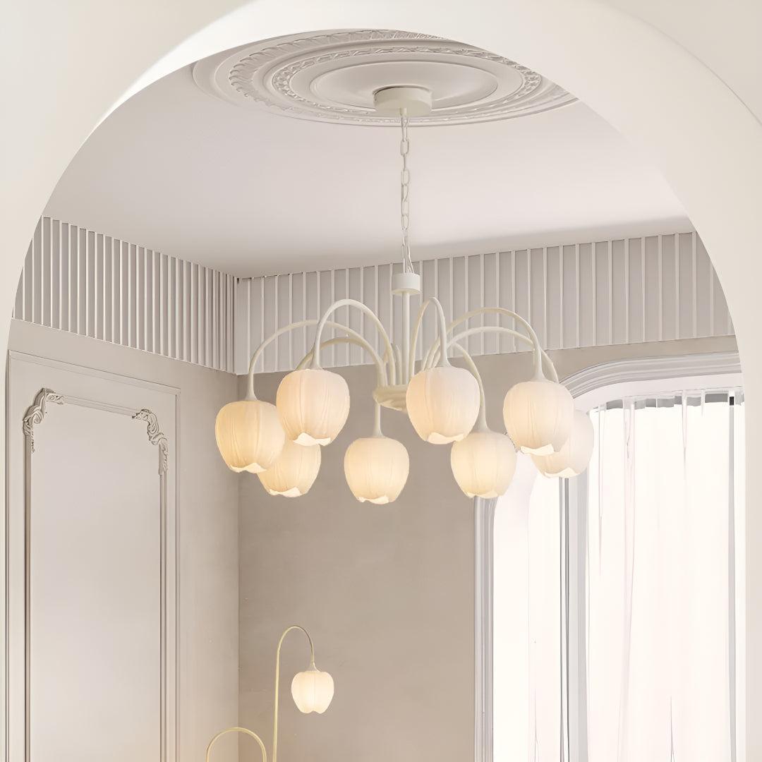 Mid Century Tulip Chandelier With Retro Style
