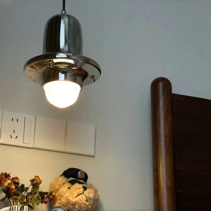 Minimalist Metal Pendant Lighting Fixture with Adjustable Hanging Cord