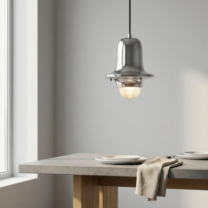 Minimalist Metal Pendant Lighting Fixture with Adjustable Hanging Cord