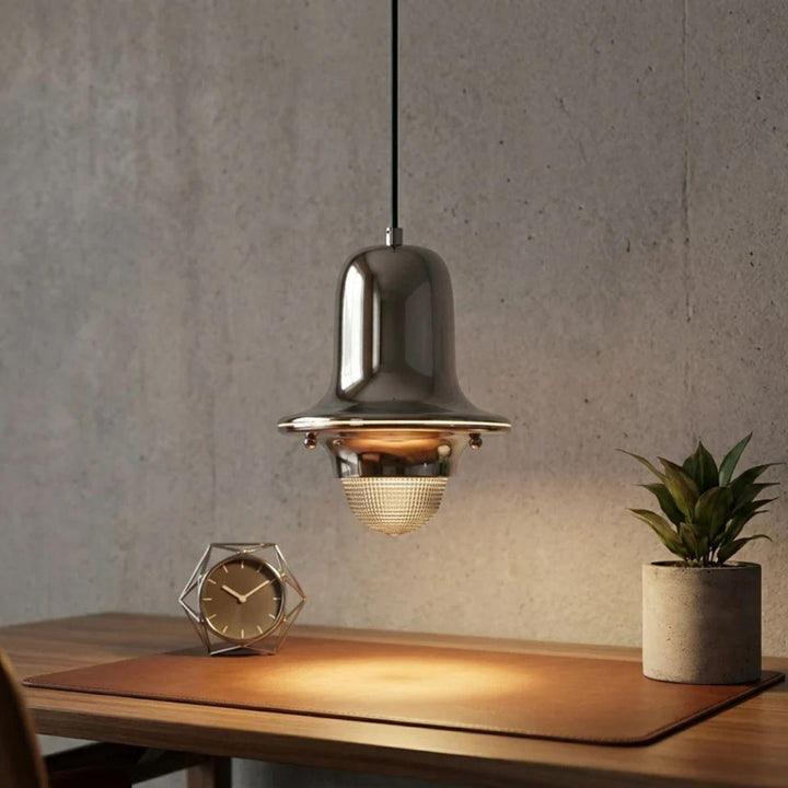 Minimalist Metal Pendant Lighting Fixture with Adjustable Hanging Cord