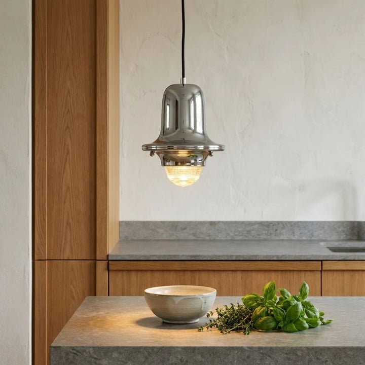 Minimalist Metal Pendant Lighting Fixture with Adjustable Hanging Cord
