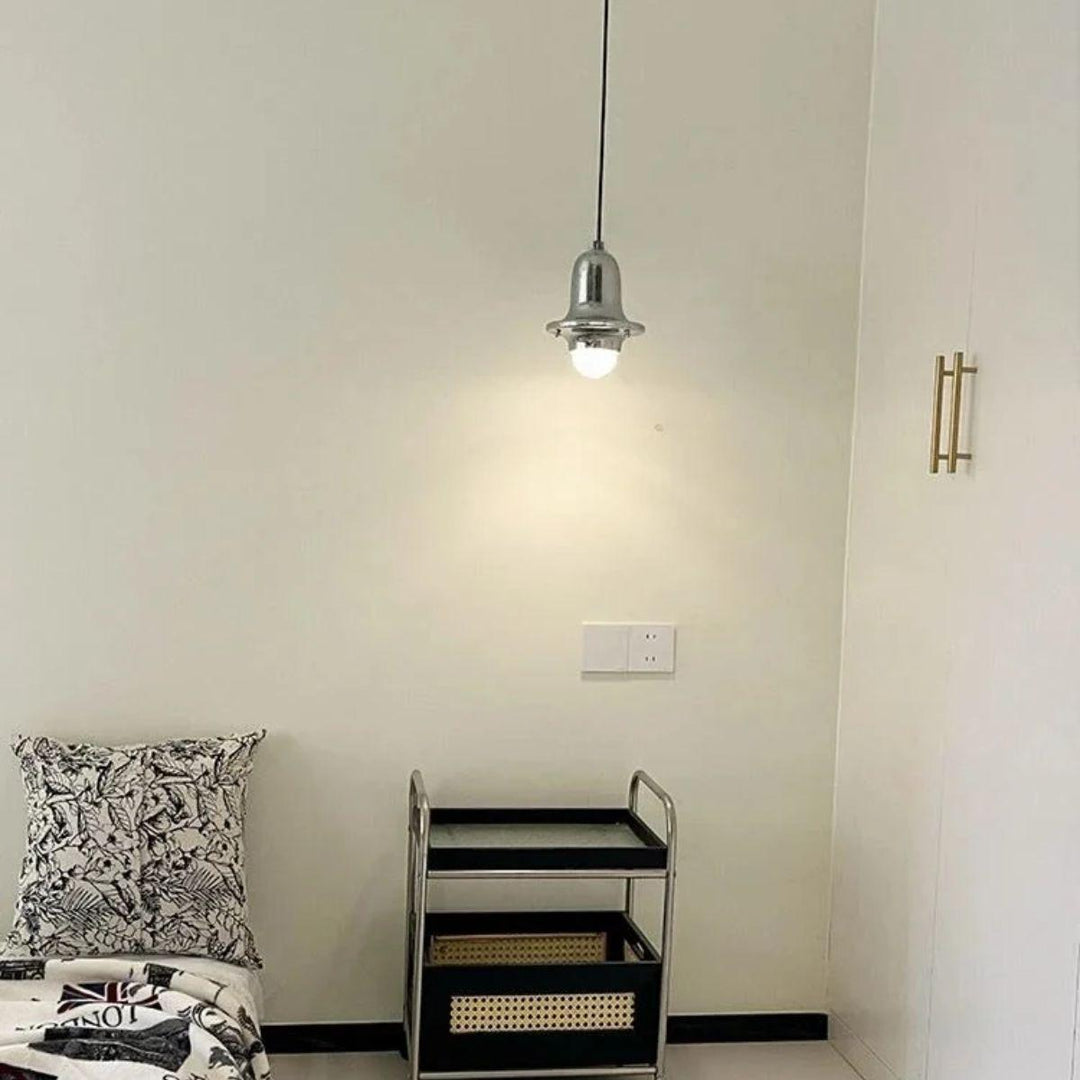 Minimalist Metal Pendant Lighting Fixture with Adjustable Hanging Cord