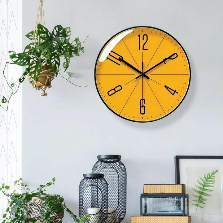 Minimalist Nordic Scandi Wall Clock With Silent Movement