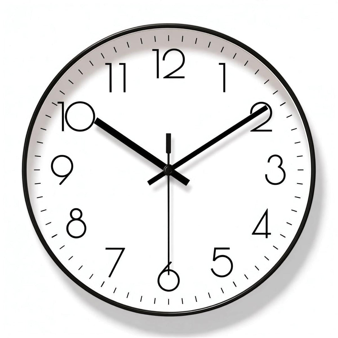 Minimalist Nordic Scandi Wall Clock With Silent Movement