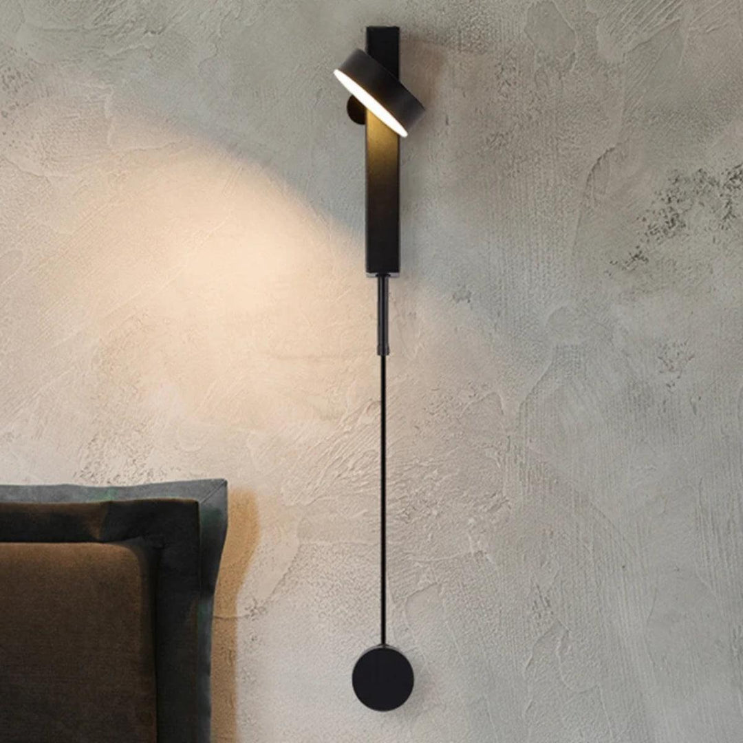 Modern Adjustable Head Wall Light Sconce With Dimmer Switch