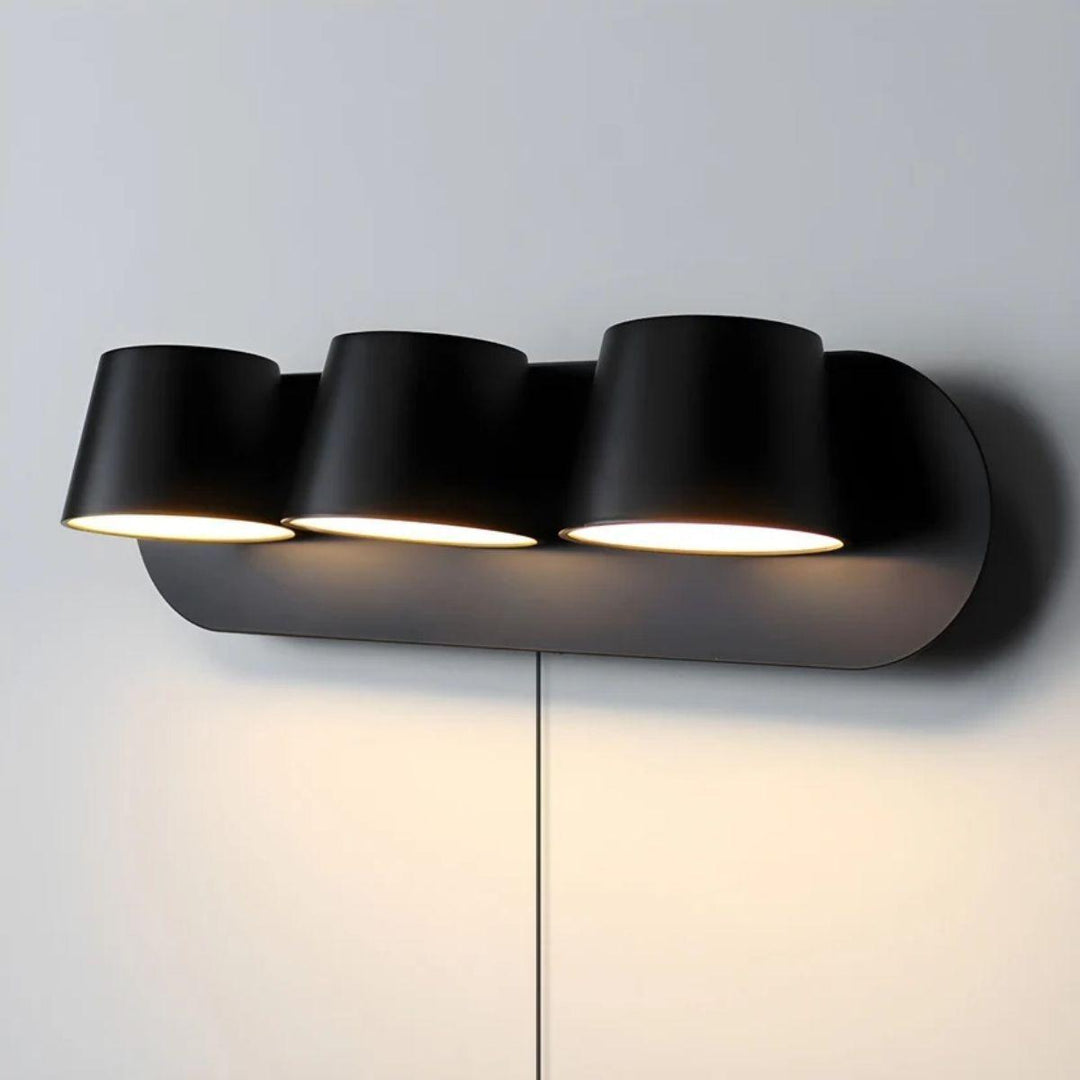 Modern Adjustable Rotating Wall Sconce With Plug In Design