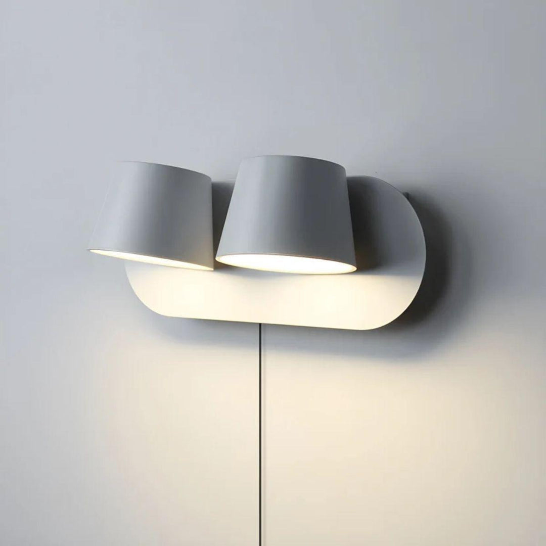 Modern Adjustable Rotating Wall Sconce With Plug In Design